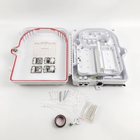 Caja de Distribución de Fibra Óptica para Exteriores, 24 Núcleos, FTTH, Material ABS de Alta Resistencia, Impermeable IP65, Caja NAP