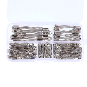 Lot de 260 <span class=keywords><strong>épingle</strong></span>s de sûreté, petites et grandes <span class=keywords><strong>épingle</strong></span>s de sûreté en vrac pour vêtements 5 tailles différentes <span class=keywords><strong>épingle</strong></span>s en acier résistant <span class=keywords><strong>à</strong></span> la rouille pour l'artisanat de couture - Product Image 2