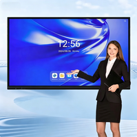 Pantalla Interactiva Táctil Inteligente de Alta Resolución 4K Negra, Monitor con Sistema Operativo Android/Windows, Intel Core I3/I5/I7