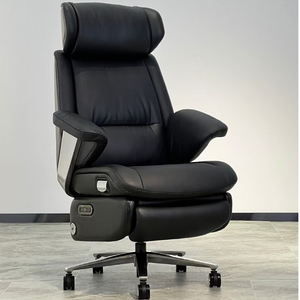 電気オフィスチェア大きな高いデザインリクライニングマッサージ付きモダンスタイル本革 - Product Image 5