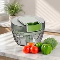 Hachoir à légumes manuel en plastique approuvé LFGB, coupe-oignon multifonctionnel, robot culinaire portable écologique pour