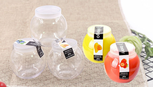 Tùy Chỉnh 160Ml Rõ Ràng Miệng Rộng Kẹo Ngọt Ngào Snack Lọ Cookie Container Ngũ Cốc Lưu Trữ Trà Hạt Cà Phê Thực Phẩm Chai Nhựa - Product Image 3