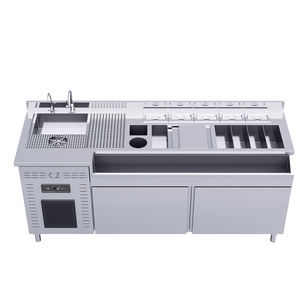 محطة بار كوكتيل مخصصة لمنصة عمل البارتندر، مجموعة كاملة من معدات البار على الطراز الأمريكي، مورد معدات البار - Product Image 3