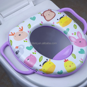 Orinal suave para entrenamiento, base colorida, Impresión de PVC, asiento de <span class=keywords><strong>inodoro</strong></span> para bebés/niños, asiento de orinal fácil de limpiar - Product Image 2