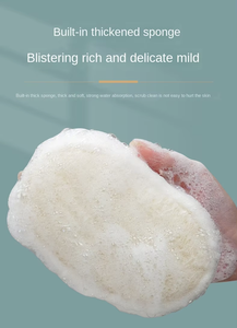 Éponge exfoliante naturelle en <span class=keywords><strong>luffa</strong></span> durable avec absorption d'eau <span class=keywords><strong>de</strong></span> 250%-500% pour le dos, épaisseur à 3 brins - Product Image 4