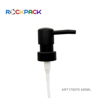 Distributeur rond en céramique de 400 ml pour salle de bain, pour shampoing et gel douche