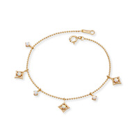 Automne hiver tendances créativité Inspiration rêveuse opale perle chaîne hexagramme empilé à la mode cadeau Bracelet