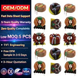 ตัวกรองผงเฟอร์ไรต์แบบ SMD สำหรับ LED แบบ OEM ODM พร้อมโช้คคลื่นไซน์ ปรับค่าได้ คอยล์เก็บพลังงาน คอยล์ PFC กระแสต่ำ ตัวเหนี่ยวนำกระแสไฟ - Product Image 1
