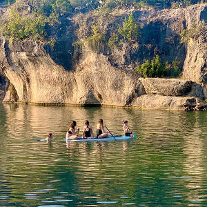La planche à pagaie <span class=keywords><strong>gonflable</strong></span> utilisée dans l'eau avec aviron ou planche de SUP à pagaie pour enfants et adultes - Product Image 6