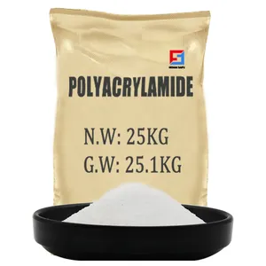 Meilleur Prix Floculant Polymère Fabrication Traitement de l'Eau Produits Chimiques PAM Poudre Non Ionique Cationique Polyacrylamide Anionique