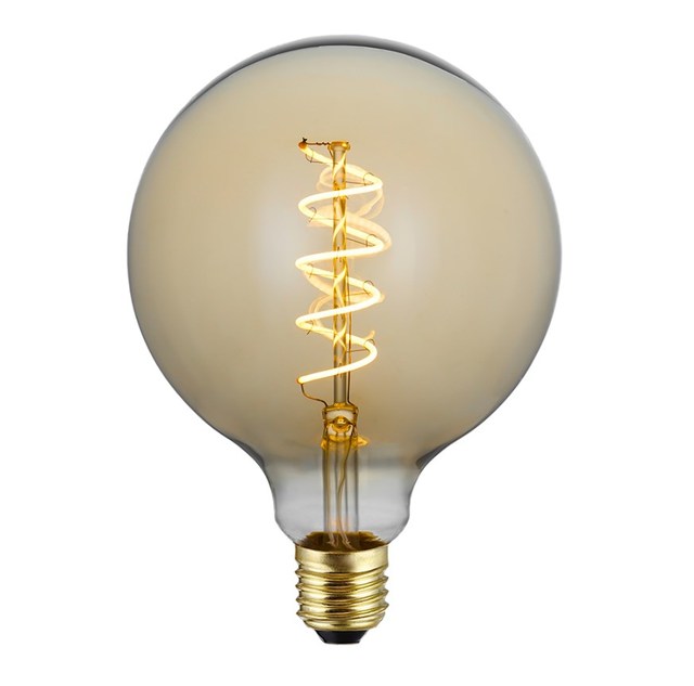 Retro Flexible LED Filament Light Bulb E27/B22 Oversized Edison Glass AC 2200K-6500K G125 Soft Filament Bulb