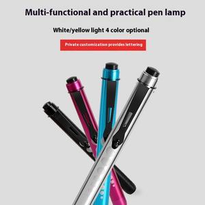 Lampe <span class=keywords><strong>stylo</strong></span> LED multifonctionnelle en alliage d'aluminium pour examen médical des pupilles et buccales, alimentée par 2 piles AAA, personnalisable avec LOGO, pour fabricants OEM - Product Image 4