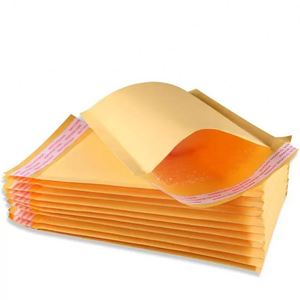 Bolsa de Papel Kraft Amarillo con Burbujas, Bolsa de Embalaje para Ropa, Bolsa de Envío Impermeable, Bolsa de Sobres a Prueba de Golpes para Empacar - Product Image 1