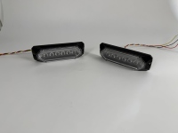 Nouveau phare stroboscopique LED ambre 2026, étanche IP65, 12-24V, à commande indépendante, multi-usages, avec anneau halo extérieur pour camion