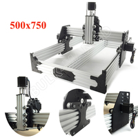 OX CNC Router ชุด500X750มม.4แกนเข็มขัดโลหะไม้แกะสลักเครื่อง175 Oz * Nema23 Stepper มอเตอร์