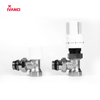 Vanzi — vannes de radiateur, vanne thermostatique intelligente avec poignée en laiton chromé 15x1/2