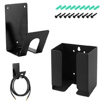 Support mural pour chargeur de véhicule électrique portable, kit de fixation pour chargeur EV, support de câble avec crochet en J pour véhicule électrique