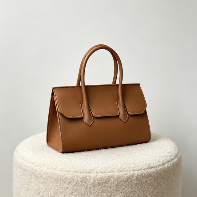 New Arrival Women Genuine Leather Handbag Top Handle Satchel Bag Fashion Designer Cowhide Shoulder Tote Bag
