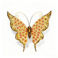 Sculpture murale artistique de papillon faite à la main pour la décoration intérieure et extérieure de la maison et du jardin