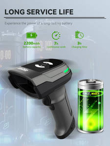 Escáner de código de barras de mano inalámbrico con dongle <span class=keywords><strong>USB</strong></span>, comprobador de precios 2D de supermercado, artículo nuevo, Syble, 2000 - Product Image 4
