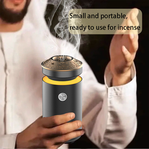 Bruciatore <span class=keywords><strong>di</strong></span> Incenso Elettrico Arabo per Uso Domestico, <span class=keywords><strong>Diffusore</strong></span> <span class=keywords><strong>di</strong></span> Aromi Senza Fiamma con Bobina Riscaldante per Incenso Solido, Purificatore d'Aria - Product Image 2