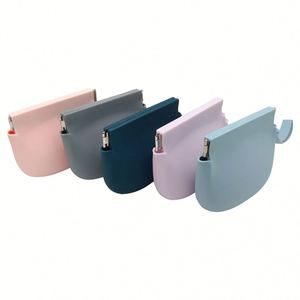 Pochette en silicone de qualité alimentaire à motif bonbons pour friandises, collations pour chiots, cosmétiques, porte-monnaie, sac à fermeture éclair portable pour l'entraînement en extérieur - Product Image 4