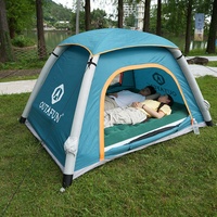 Tente de camping automatique gonflable de luxe OUTAFUN pour 1 à 2 personnes, quatre saisons, en PVC, double couche, protection UV, une chambre