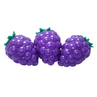 Fabricant de jouets anti-stress en forme de mini-boule souple à rebond lent, saveur raisin, en TPR, pour l'exportation, de Zhejiang, emballé en boîte