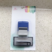 Tampon encreur auto-adhésif en caoutchouc pour lettres, chiffres et dates DIY