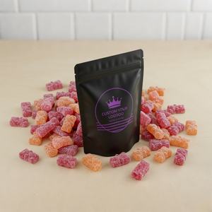 Sacs en mylar à fermeture éclair, à impression personnalisée OEM, étanches aux odeurs, debout, 3,5 g, pour l'emballage de bonbons gélifiés, vente en gros - Product Image 1