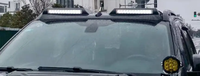 2019-2020 Triton L200 Aileron de toit avant en plastique ABS et éclairage de toit LED Pièces de carrosserie 4x4 Accessoire de voiture
