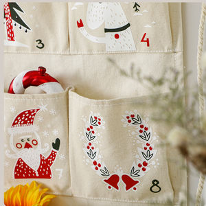 Calendario colgante <span class=keywords><strong>de</strong></span> pared personalizado al por mayor <span class=keywords><strong>2023</strong></span>, regalo <span class=keywords><strong>de</strong></span> Navidad, bolsillos numerados, lienzo <span class=keywords><strong>de</strong></span> sublimación, calendario <span class=keywords><strong>de</strong></span> Adviento - Product Image 2