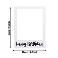 Cadre photo personnalisable pour photomaton, accessoire pour anniversaire/mariage, cadre photo en papier réutilisable pour accessoires de fête, décoration d'événements