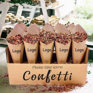Coni di Carta Lusso Monouso all'Ingrosso da 20/30 Pezzi per Confetti Matrimonio, Porta Fiori <span class=keywords><strong>e</strong></span> Caramelle per <span class=keywords><strong>Bomboniere</strong></span> <span class=keywords><strong>e</strong></span> Promozioni - Product Image 2