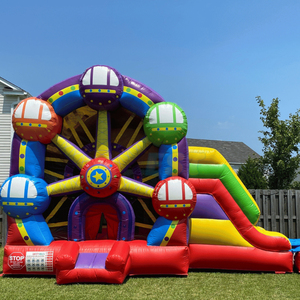 Castillo Inflable Comercial, Brincolín Inflable 5 en 1, Combo de Noria, Castillo Inflable con Tobogán - Product Image 3