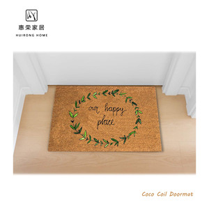 Zerbino <span class=keywords><strong>di</strong></span> Benvenuto in Fibra <span class=keywords><strong>di</strong></span> Cocco 100% Naturale Personalizzato con Retro in PVC e Logo Personalizzato - Product Image 2