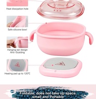 Mini Pot d'épilation Portable en Silicone, 400ml, matériau léger et pliable, chauffe-cire, prix d'usine