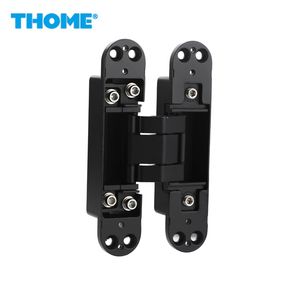 Bisagra Oculta Moderna 3D Ajustable de Aleación de Aluminio, Interna/Externa, con Cierre Suave para Puertas de Madera y Montaje Cruzado - Product Image 2