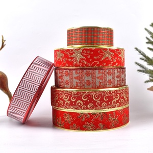 Color-Printed Festival Decorations Ribbon <b>Christmas</b> Tree Dress-Up and <b>Gift</b> <b>Box</b> Packaging Belt - Product Image 4