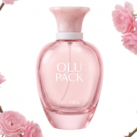 Flacon de parfum en verre rose 50 ml avec bouchon texture marbre, logo personnalisé, flacon vide pour vaporisateur de parfum pour femme, emballage de parfum en gros