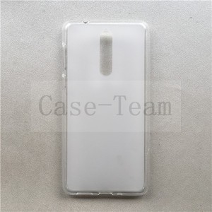 Fabricante al por mayor mate TPU casos suave esmerilado contraportada funda de silicona para teléfono móvil para <span class=keywords><strong>Nokia</strong></span> <span class=keywords><strong>8</strong></span> negro - Product Image 2