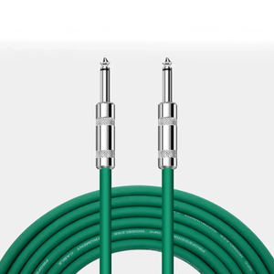 Prix usine 3m vert/rouge 6.35mm/6.5mm tissé 1/4 pouces Instrument câble guitare amplificateur de puissance haut-parleur Microphone électronique - Product Image 3