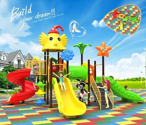 QiaoQiao-tobogán de plástico para niños, parque infantil al aire libre, equipo de juegos al aire libre, tobogán <span class=keywords><strong>barato</strong></span>, 2023 - Product Image 2