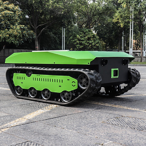 Điều khiển từ xa cầu thang leo <span class=keywords><strong>Robot</strong></span> tốc độ cao ugv <span class=keywords><strong>Crawler</strong></span> Chassis lớn theo dõi Chassis cao su theo dõi <span class=keywords><strong>Crawler</strong></span> nền tảng - Product Image 2