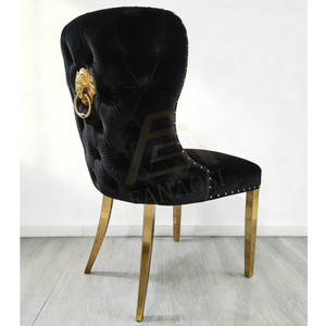 <span class=keywords><strong>Chaises</strong></span> de <span class=keywords><strong>salle</strong></span> à <span class=keywords><strong>manger</strong></span> en velours modernes haut de gamme à dossier haut à vendre, chaise de <span class=keywords><strong>salle</strong></span> à <span class=keywords><strong>manger</strong></span> en métal Chesterfield - Product Image 6