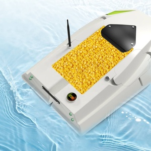 RC Fishing Bait Boat Dual Hull Baitboat GPS Two 12V 500m Remote Range LED <b>Light</b> 2KG Fish Lures Bait Auto Home Return - Product Image 3
