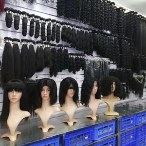 批发柬埔寨角质层对齐头发供应商处女生巴西人发束宽松深波秘鲁头发编织 - Product Image 6