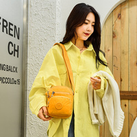 Tas Selempang Wanita Kecil Anti Air Bahan Nylon Resleting Warna-warni Harga Terjangkau LOGO Custom Produsen BOBO Fashion