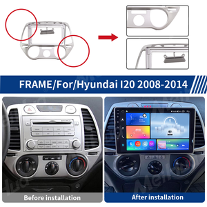 Meihua autoradio Stereo per auto elettrica telaio per <span class=keywords><strong>Hyundai</strong></span> <span class=keywords><strong>I20</strong></span> 2012 manuale AC con cablaggio cavi circa parti - Product Image 2