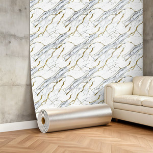 <strong>Wallpaper</strong> Thick <strong>Heavy</strong> <strong>Duty</strong> Sticky Back Smooth Walls Perfect <strong>Wallpaper</strong> for Living Room Easy Clean Pe Marble <strong>Wallpaper</strong> for Wall - Product Image 1